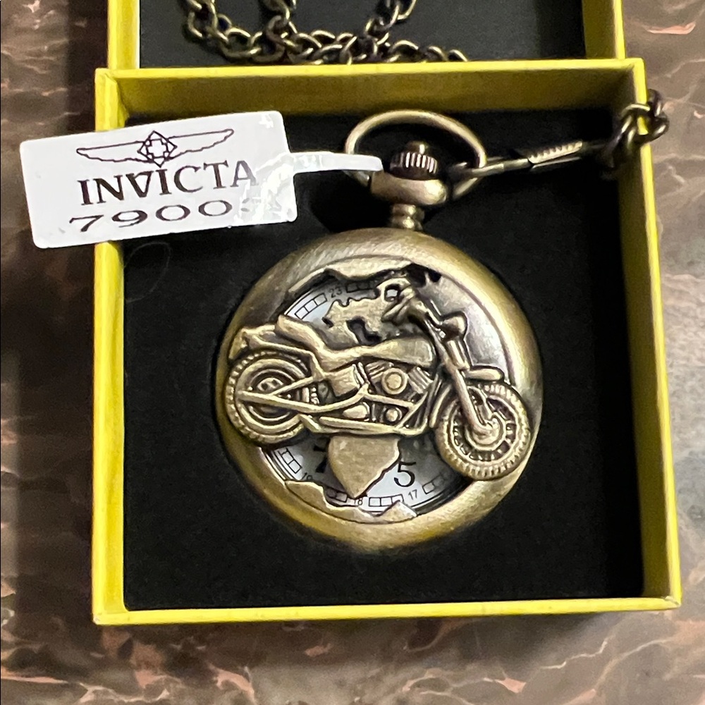 Invicta Harley Pocket Watch with Chain